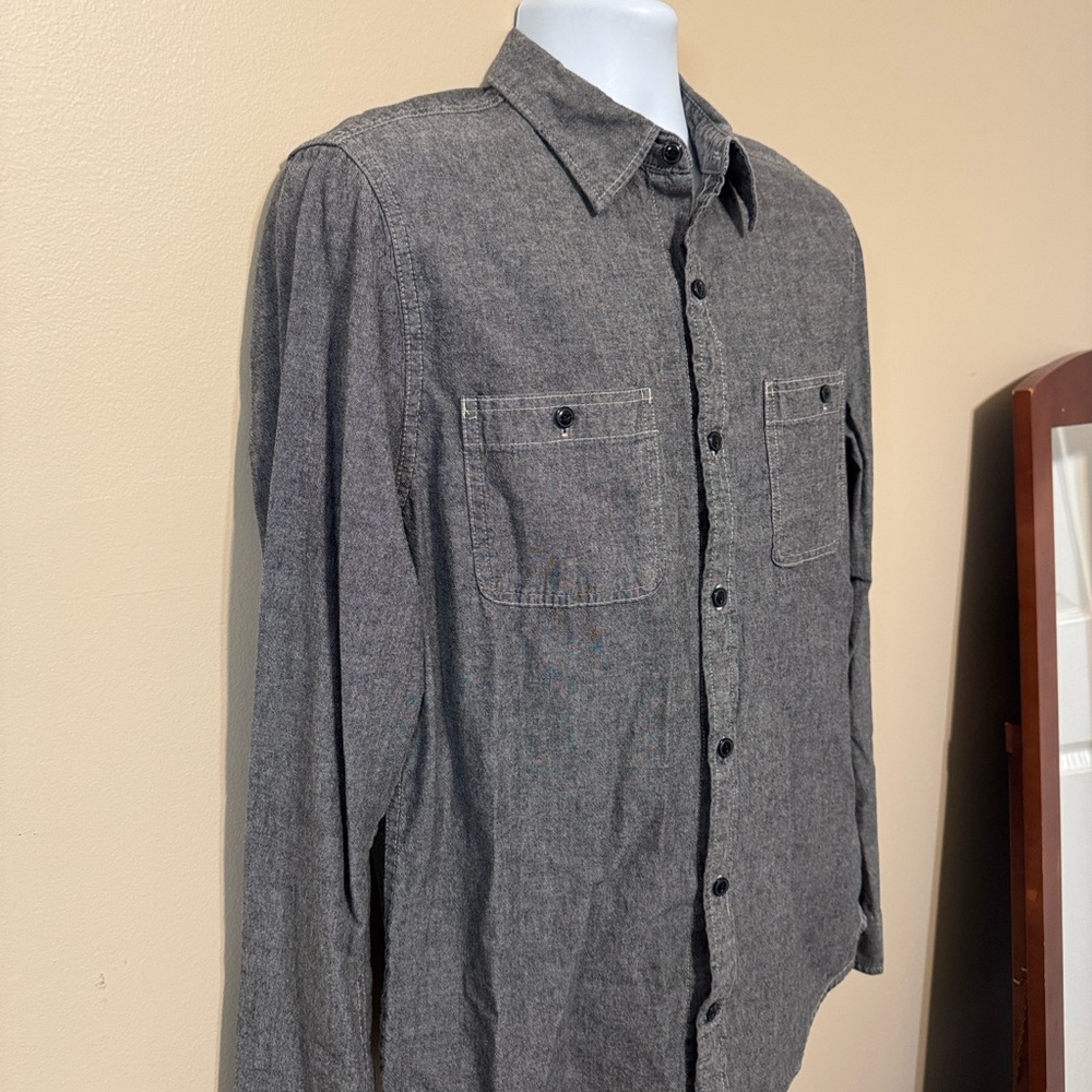 Denim & Supply Ralph Lauren Charcoal Button-Down Shirt size Large - Picture 6 of 12